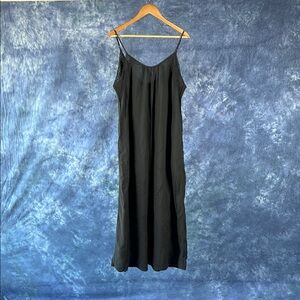 Aerie Charcoal Gray 100% Cotton Maxi Dress Sz M